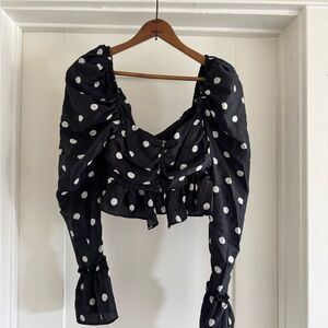 H&M Polka Dot Crop Top